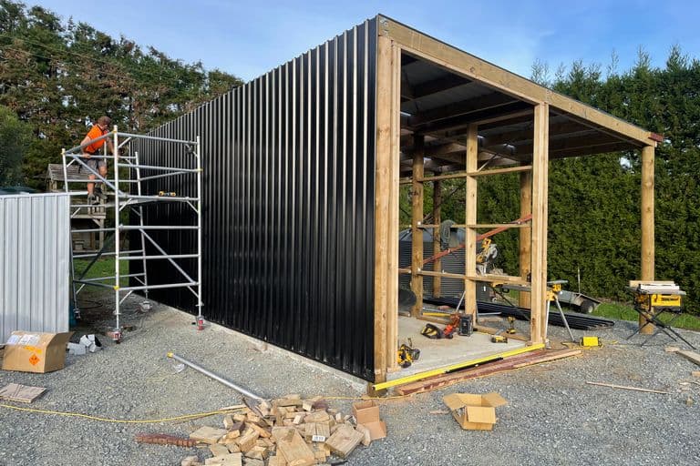 Residential extension under construction